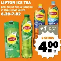 Coop LIPTON ICE TEA aanbieding