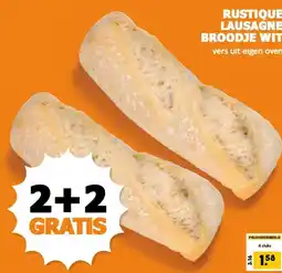 Coop RUSTIQUE LAUSAGNE BROODJE WIT aanbieding