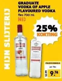 Coop GRADUATE VODKA OF APPLE FLAVOURED VODKA aanbieding