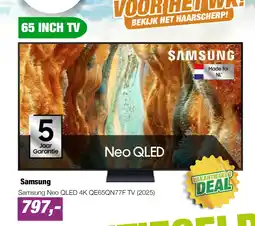 EP Samsung Neo QLED 4K QE65QN77F TV (2025) aanbieding
