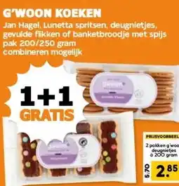 Coop G'WOON KOEKEN aanbieding