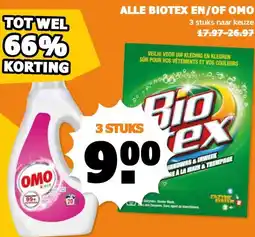Coop ALLE BIOTEX EN/OF OMO aanbieding