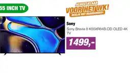 EP Sony Bravia 8 K55XR84B.CEI OLED 4K TV aanbieding
