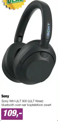 EP Sony WH-ULT 900 (ULT Wear) bluetooth over-ear koptelefoon zwart aanbieding