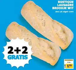 Boon`s Markt RUSTIQUE LAUSAGNE BROODJE WIT aanbieding