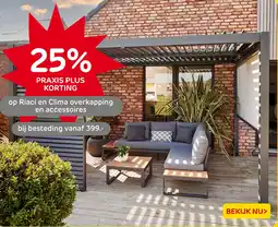 Praxis Riaci en Clima overkapping en accessoires aanbieding