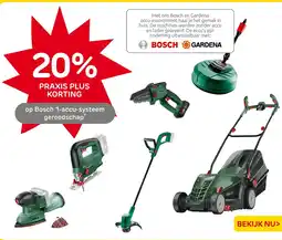 Praxis Bosch 1-accu-systeem gereedschap* aanbieding