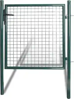 Bol.com vidaXL - Enkele - deur - 100x100 - cm - gepoedercoat - staal aanbieding