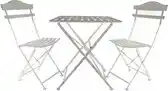 Bol.com Buitengewoon Boet - Bistroset - Jody - Wit - Aluminium aanbieding