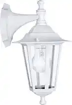 Bol.com EGLO Laterna 4 Wandlamp Buiten - E27 - 35 cm - Wit aanbieding