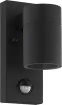 Bol.com EGLO Riga 5 Wandlamp Buiten - GU10 - 16,5 cm - Beweginssensor - Zwart aanbieding