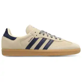 Foot Locker Adidas Samba Sneakers Heren - Beige - Maat 43 1/3 - Leer aanbieding