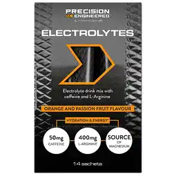 Holland & Barrett 1+1 gratis | Precision Engineered Elektrolyten Sinaasappel & Passievrucht - 14 sachets aanbieding