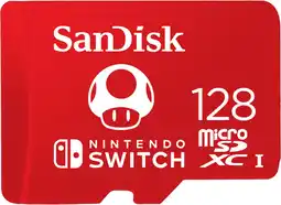 Coolblue SanDisk MicroSDXC Extreme Gaming 128GB Toad (Nintendo licensed) aanbieding
