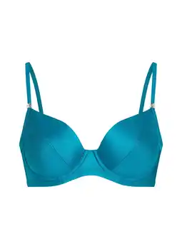 Hunkemoller Hunkemöller Niet-voorgevormde beugel bikinitop Aqua Groen aanbieding