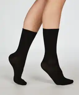 Hunkemoller Hunkemöller 2-pack Sokken Zwart aanbieding