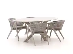 Kees Smit Manifesto Valsecca/Furato ellips 200cm dining tuinset 5-delig aanbieding