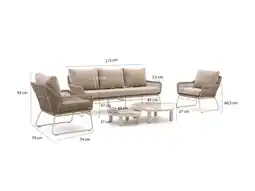 Kees Smit Intenso Isorella/Sarsina stoel-bank loungeset 4-delig aanbieding