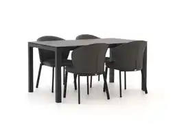 Kees Smit Bellagio San Lupo/La Fonte 160cm dining tuinset 5-delig aanbieding