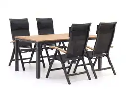 Kees Smit Bellagio Lugo/Linosa 180cm dining tuinset 5-delig verstelbaar aanbieding