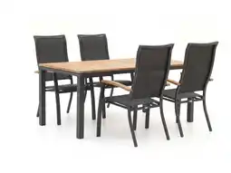 Kees Smit Bellagio Lugo/Linosa 180cm dining tuinset 5-delig verstelbaar aanbieding