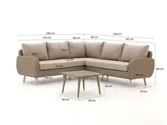 Kees Smit Intenso Suzzara/Rough-K lounge hoek loungeset 4-delig aanbieding
