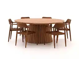 Kees Smit Bellagio Balba/Santa Severina ø180cm dining tuinset 7-delig stapelbaar aanbieding