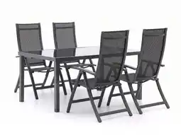 Kees Smit Bellagio Trappeto/Caluso 160cm dining tuinset 5-delig verstelbaar aanbieding