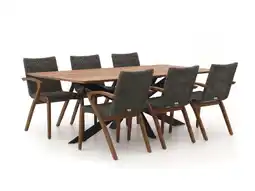 Kees Smit Bellagio Tredozio/Furato 220cm dining tuinset 7-delig aanbieding
