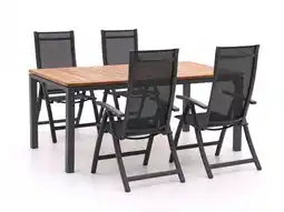 Kees Smit Bellagio Trappeto/Linosa 180cm dining tuinset 5-delig verstelbaar aanbieding