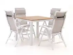Kees Smit Bellagio Lugo/Fidenza 90cm dining tuinset 5-delig verstelbaar aanbieding