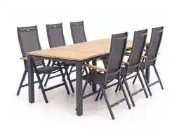Kees Smit Hartman Troy/Linosa 240cm dining tuinset 7-delig verstelbaar aanbieding