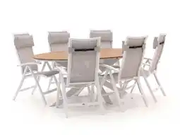 Kees Smit Bellagio Lugo/Fidenza ovaal 220cm dining tuinset 7-delig verstelbaar aanbieding