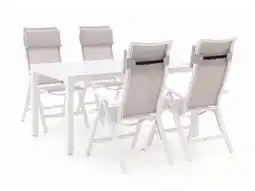 Kees Smit Bellagio Lugo/Menzano 160cm dining tuinset 5-delig verstelbaar aanbieding