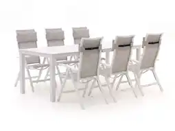 Kees Smit Bellagio Lugo/Menzano 220cm dining tuinset 7-delig verstelbaar aanbieding
