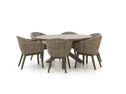 Kees Smit Intenso Venaco/ROUGH-Y ø150cm dining tuinset 7-delig aanbieding