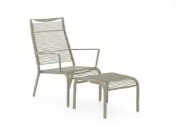 Kees Smit Apple Bee Hawaii lounge tuinstoel stapelbaar met voetenbank aanbieding