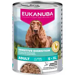 Zooplus Sparpaket: 24x 400g Eukanuba Special Care Adult Sensitive Digestion Hundefutter nass aanbieding