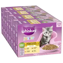 Zooplus 12x85g Junior Gevogelte-selectie in Gelei Whiskas Kattenvoer Maaltijdzakjes aanbieding
