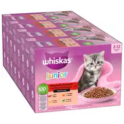 Zooplus 12x85g Junior Klassieke Selectie in Saus Whiskas Kattenvoer Maaltijdzakjes aanbieding