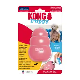 Zooplus KONG Maat L Roze Rubberen Puppyspeelgoed aanbieding