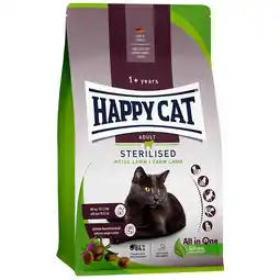Zooplus Happy Cat Sterilised Adult Weide-Lam Kattenvoer - 1,3 kg aanbieding