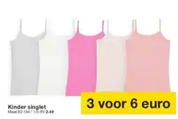 Zeeman Kinder singlet aanbieding