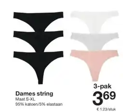 Zeeman Dames string aanbieding