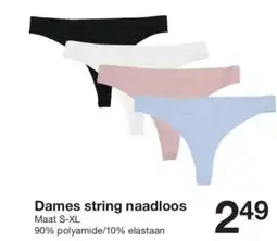 Zeeman Dames string naadloos aanbieding