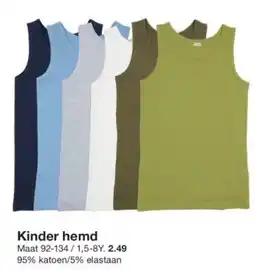 Zeeman Kinder hemd aanbieding