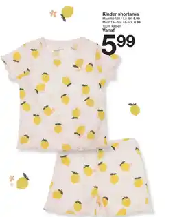 Zeeman Kinder shortama aanbieding