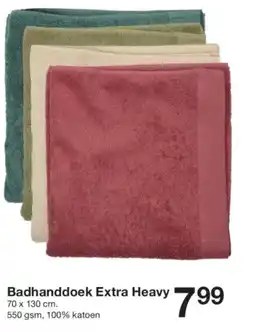 Zeeman Badhanddoek Extra Heavy 799 aanbieding