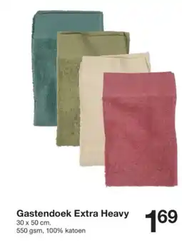 Zeeman Gastendoek Extra Heavy aanbieding