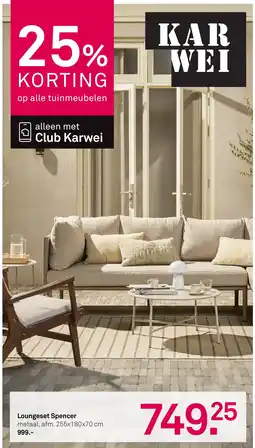 Karwei Loungeset Spencer aanbieding